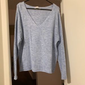 Baby blue v neck sweater